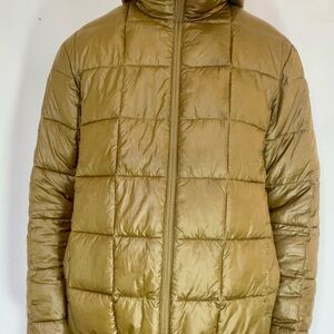 H&M Men's Metallic Gold Puffer Jacket